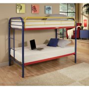Twin/Twin Bunk Bed, Rainbow - Metal Tube Rainbow