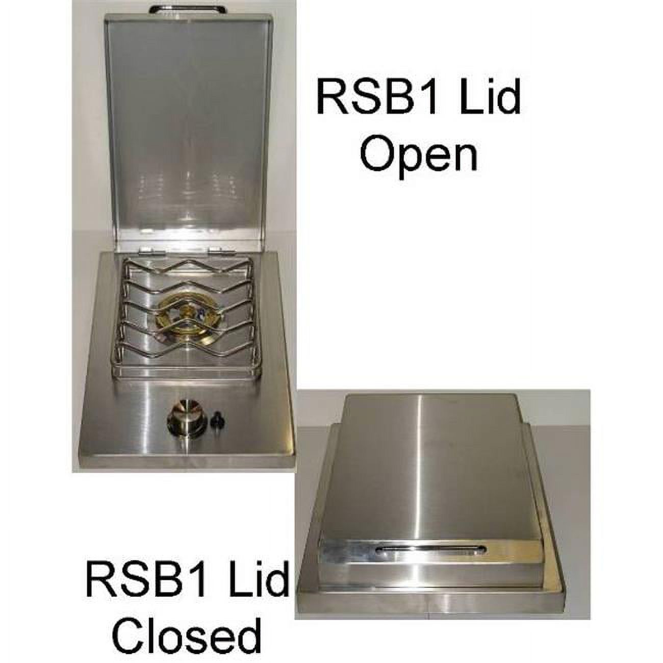 RCS Grills RSB1 Stainless Steel Side Burner for Outdoor Kitchens- Grill Accessory - image 1 of 1