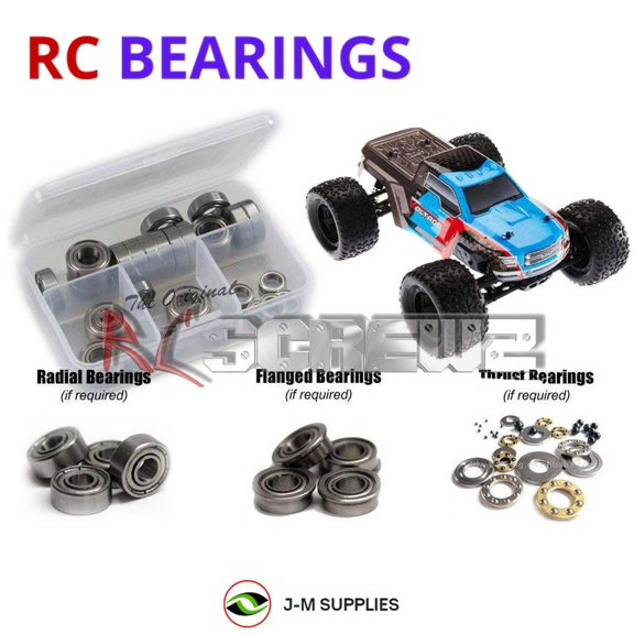 RCScrewZ Metal Shielded Bearing Kit ara024b for Arrma RC Granite Voltage 1/10 102727 RC Car | SET