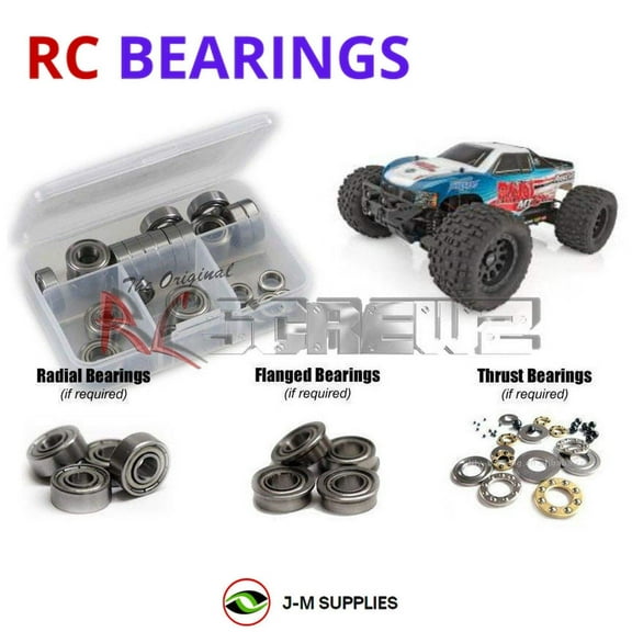 RCScrewZ Metal Shielded Bearing Kit asc131b for Associated Rival MT10 #20516 RC Car | SET