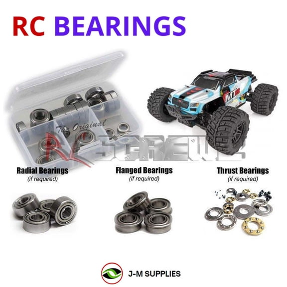 RCScrewZ Metal Shielded Bearings asc133b for Team Associated Rival MT8 RTR 1/8 Truck (#20520) | PRO