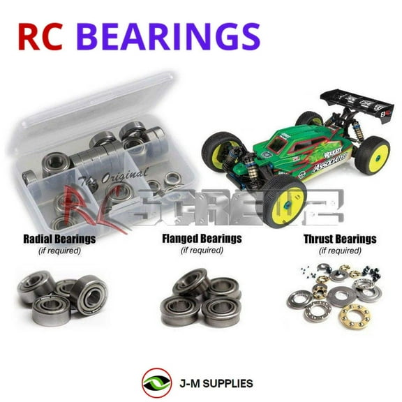 RCScrewZ Metal Shielded Bearing Kit asc139b for Associated RC8B4.1e / Team 1/8th (#80950) | SET