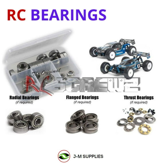 RCScrewZ Metal Shielded Bearing Kit ass041b for Associated RC18T2/B2 RTR 1/18 Scale | SET