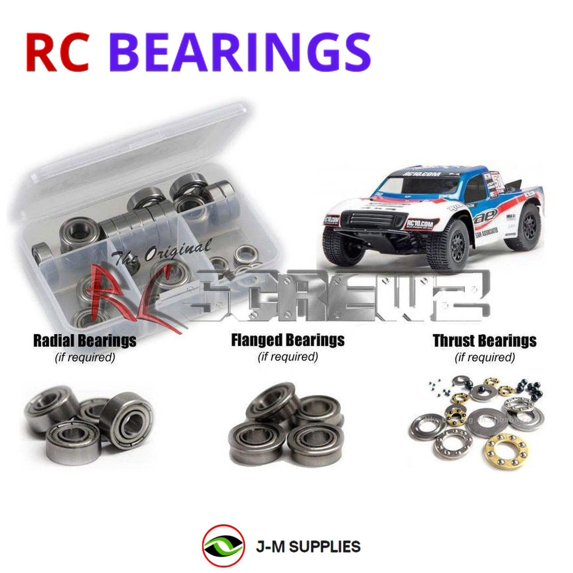 RCScrewZ Metal Shielded Bearing Kit ass043b for Associated SC10 4x4 RC Car | SET