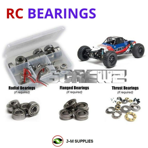 RCScrewZ Metal Shielded Bearing Kit ass049b for Associated SC10B RS #9050 RC Car | SET