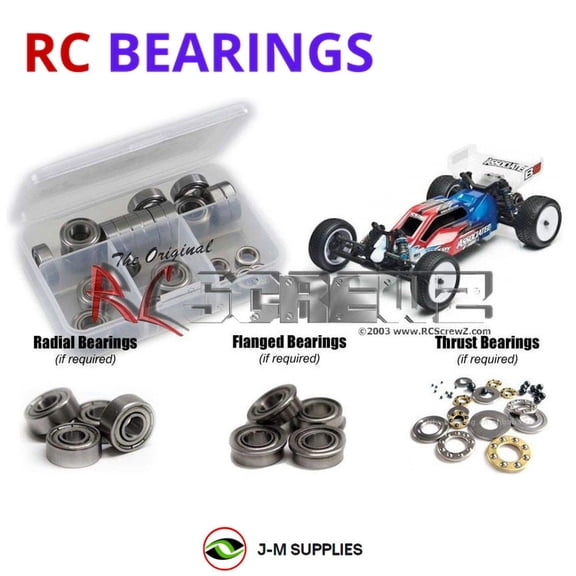RCScrewZ Metal Shielded Bearing Kit ass056b for Associated RC10 B5 / Team RC Car | SET