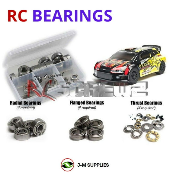 RCScrewZ Metal Shielded Bearing Kit ass060b for Associated Pro Rally 4WD 1/10 Rally (#7070) | SET