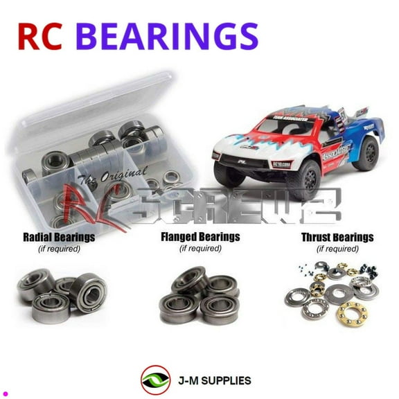 RCScrewZ Metal Shielded Bearing Kit ass071b for Associated RC10 SC5M #70006 RC Car | SET