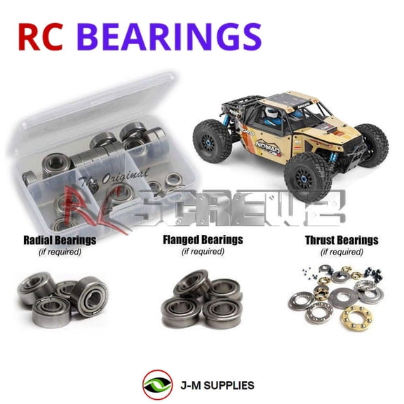 RCScrewZ Metal Shielded Bearing Kit ass083b for Associated Nomad DB8 ASC80941 RC Car | SET