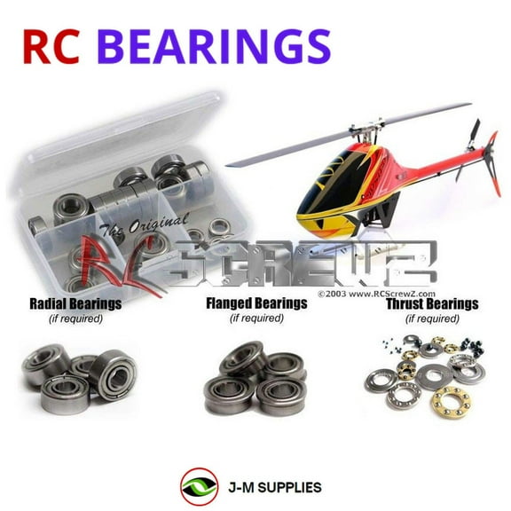 RCScrewZ Metal Shielded Bearing Kit ava004b for Avant Mostro n700 Nitro Helicopter RC | SET