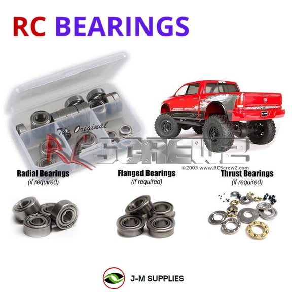RCScrewZ Metal Shielded Bearing Kit axi015b for Axial SCX10 Ram Power Wagon RC Car | SET
