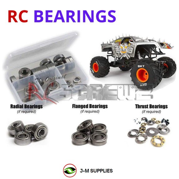 RCScrewZ Metal Shielded Bearing Kit axi025b for Axial Racing SMT10 Max-D #90057 RC Car | SET