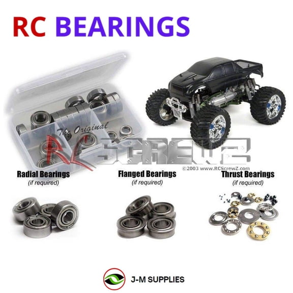 RCScrewZ Metal Shielded Bearing Kit cen026b for CEN Racing Colossus Nitro RC Car | SET