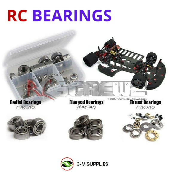 RCScrewZ Metal Shielded Bearing Kit crc010b for CRC BattleAxe 2.0 RT Oval #1900 RC Car | SET