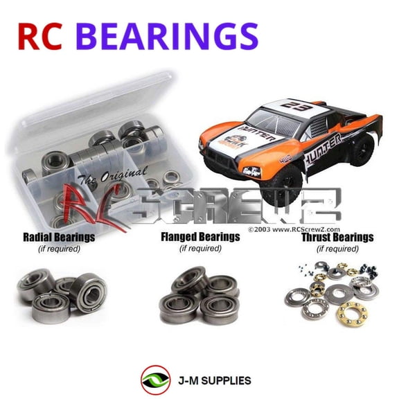 RCScrewZ Metal Shielded Bearing Kit dhk006b for DHK Hobby Hunter/BL RC Car | SET