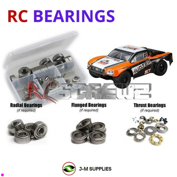 RCScrewZ Metal Shielded Bearing Kit dhk011b for DHK Hobby Hunter SCT 1/10th | SET