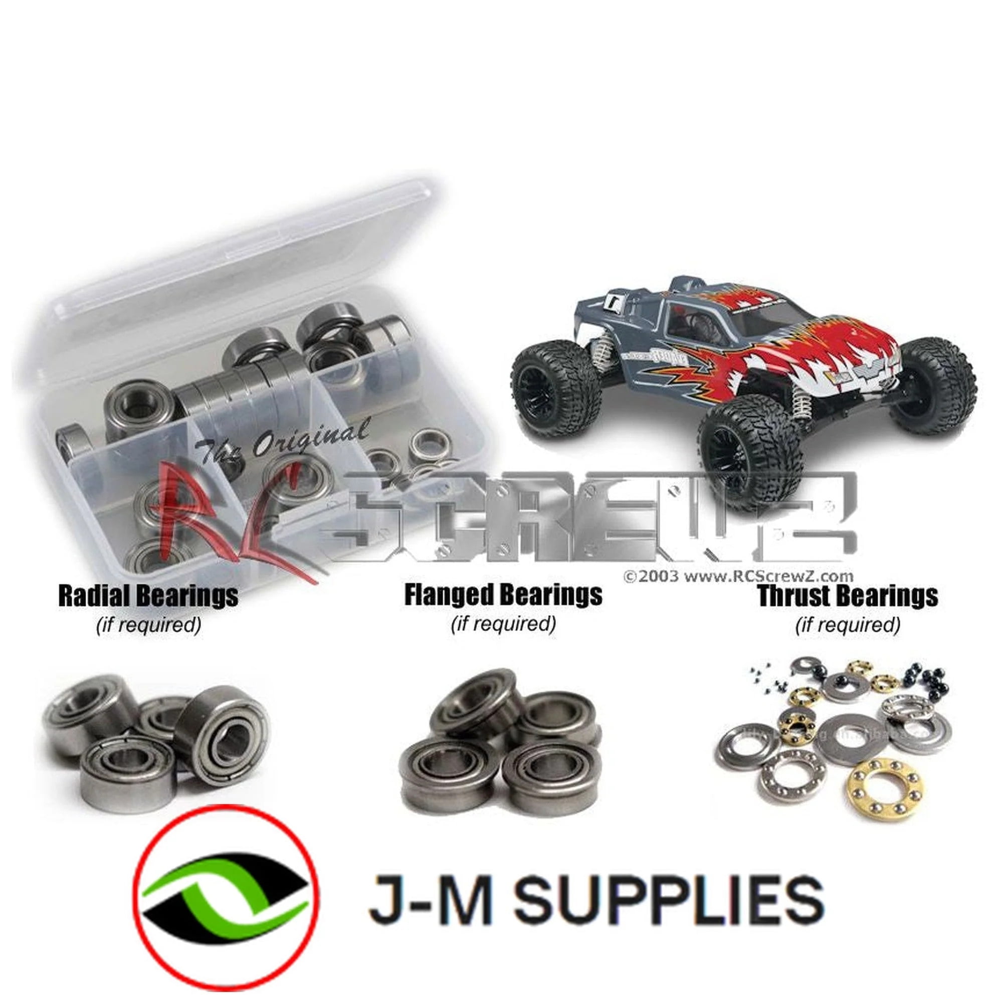FastEddy Bearings Compatible avec le kit de roulement scellé Duratrax Evader EXT2 pour camion de stade 2WD
