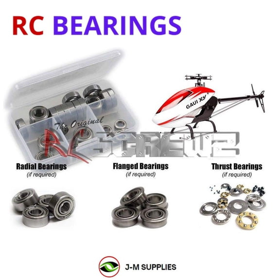 RCScrewZ Metal Shielded Bearing Kit gau009b for Gaui X4 Helicopter RC | SET