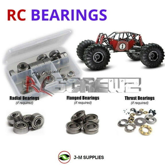 RCScrewZ Metal Shielded Bearing Kit gma001b for GMade R1 Crawler GM51000 RC Car | SET