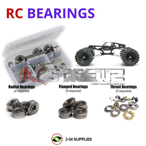 RCScrewZ Metal Shielded Bearing Kit gma006b for GMade Stealth Rock Crawler RC Car | SET