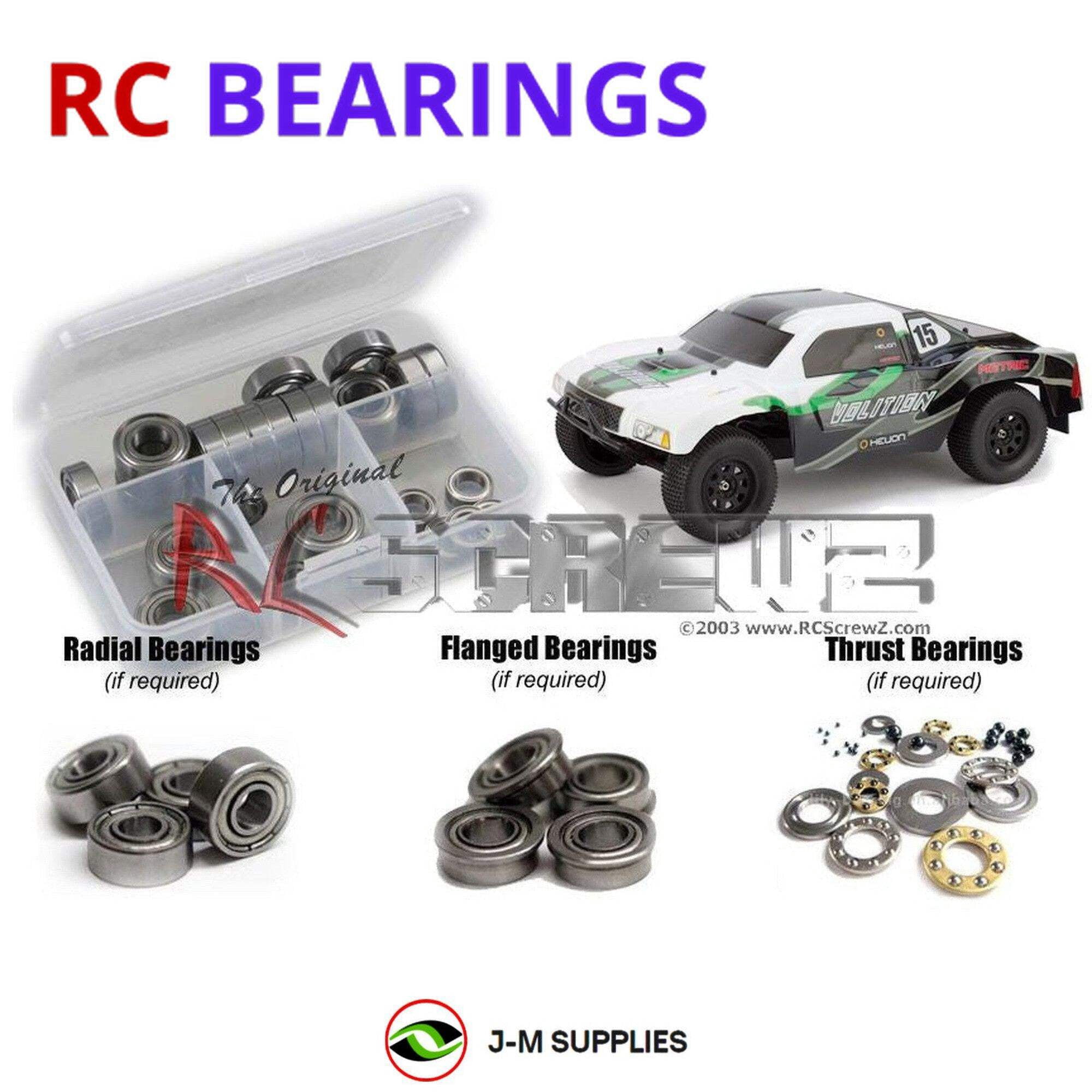 Helidon Rrc RCScrewZ Metal Shielded Bearing Kit helrc005b for Helion RC Volition SC ...
