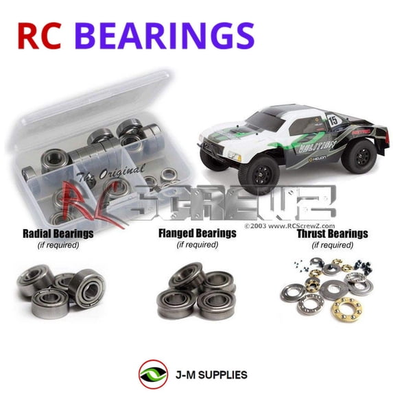 RCScrewZ Metal Shielded Bearing Kit helrc005b for Helion RC Volition SC RC Car | PRO