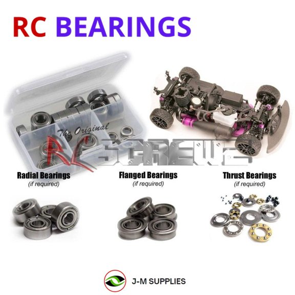 RCScrewZ Metal Shielded Bearing Kit hpi031b for HPI Racing RS4 3 .18ss RC Car | SET