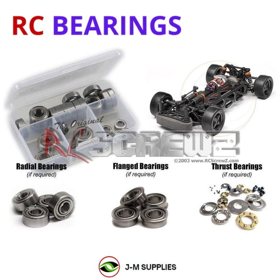 RCScrewZ Metal Shielded Bearing Kit hpi051b for HPI Racing Cup Racer #100595 RC Car | SET
