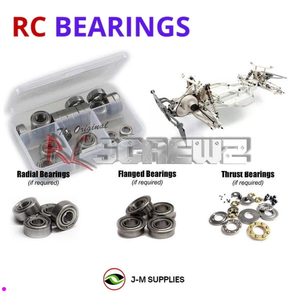 RCScrewZ Metal Shielded Bearing Kit hpi060b for HPI Racing Blitz ESE (#104558) | PRO