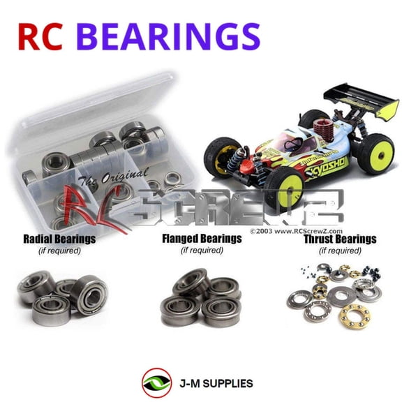RCScrewZ Metal Shielded Bearing Kit kyo141b for Kyosho MP9 TKI-3 #31788 RC Car | PRO