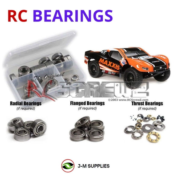 RCScrewZ Metal Shielded Bearing Kit los110b for Losi 22 Maxxis 1/10th LOS03013T RC Car | SET