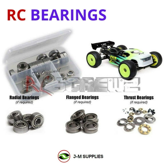 RCScrewZ Metal Shielded Bearing Kit los126b for Losi 8IGHT-XT / XTE 1/8th 4WD (#TLR04009) | SET