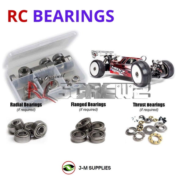 RCScrewZ Metal Shielded Bearing Kit mug030b for Mugen Seiki MBX-7R #E2015 RC Car | SET