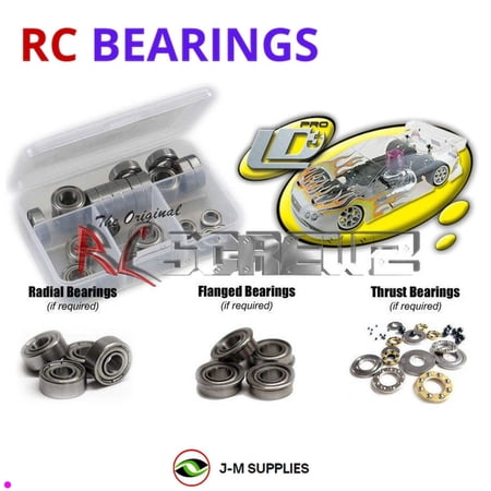 RCScrewZ Metal Shielded Bearing Kit ofn001b for Ofna LD3 Pro / RTR 1/10 Nitro 4WD (#34700) | PRO