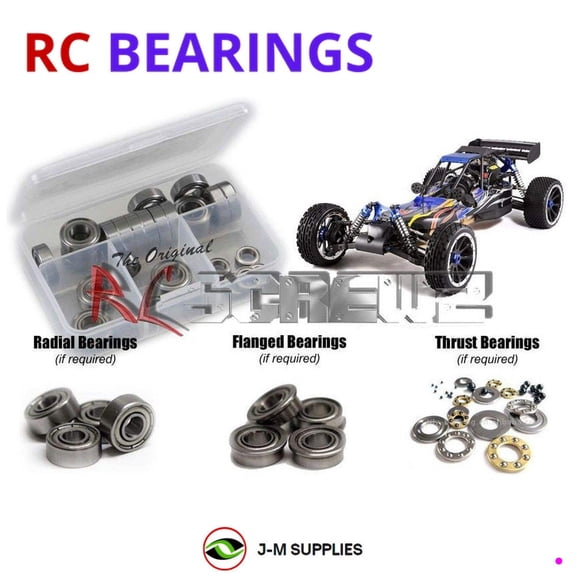 RCScrewZ Metal Shielded Bearing Kit rcr023b for RedCat Racing Dune Runner 4x4 V3 RC Car | SET