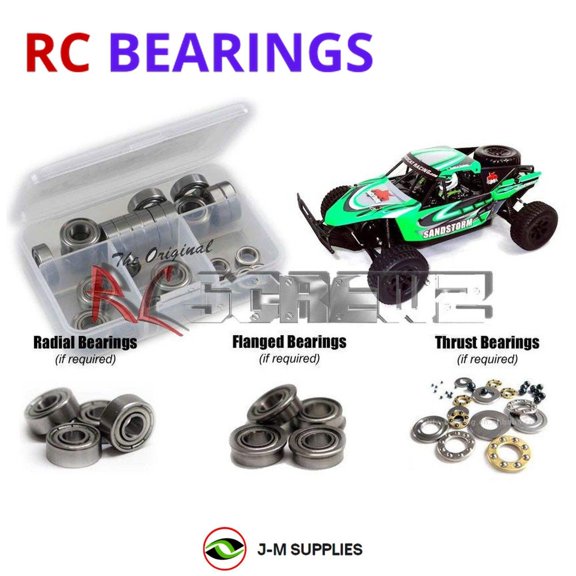 RCScrewZ Metal Shielded Bearing Kit rcr038b for RedCat Racing Sandstorm Buggy RC Car | SET