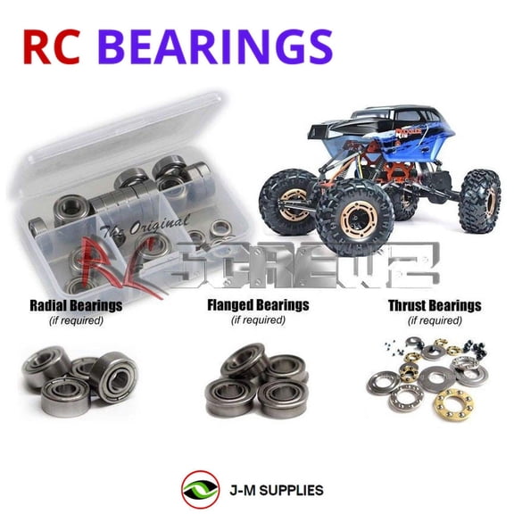 RCScrewZ Metal Shielded Bearing Kit rcr050b for RedCat Racing Rockslide RS10 Crawler RC Car | SET