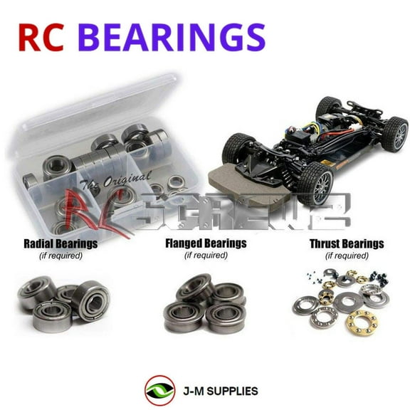 RCScrewZ Metal Shielded Bearing Kit tam169b for Tamiya TT-02 4WD 1/10 RTR (#57984) On-road | SET