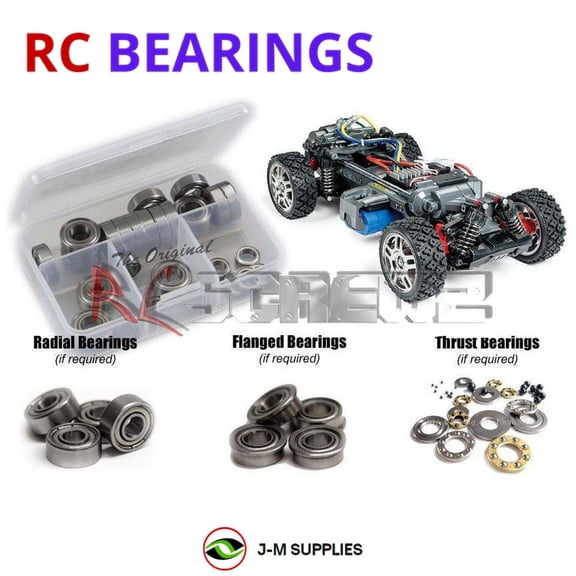 RCScrewZ Metal Shielded Bearing Kit tam201b for Tamiya MF01X Chassis 4wd RC Car | SET