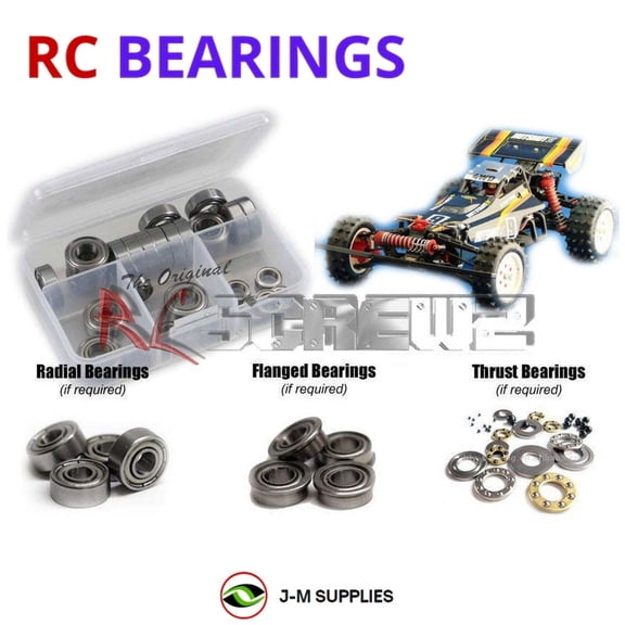 RCScrewZ Metal Shielded Bearing Kit tam221b for Tamiya Hotshot II Buggy (#58062) | SET
