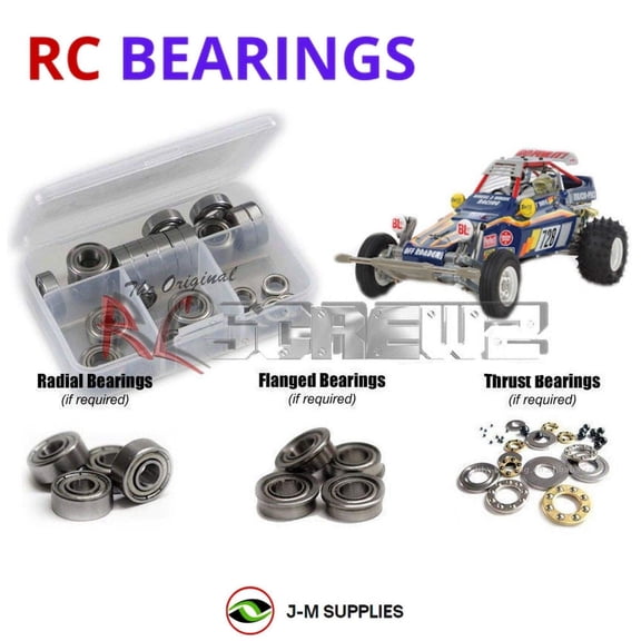 RCScrewZ Metal Shielded Bearing Kit tam232b for Tamiya Fighting Buggy 2014 (#58600) | PRO