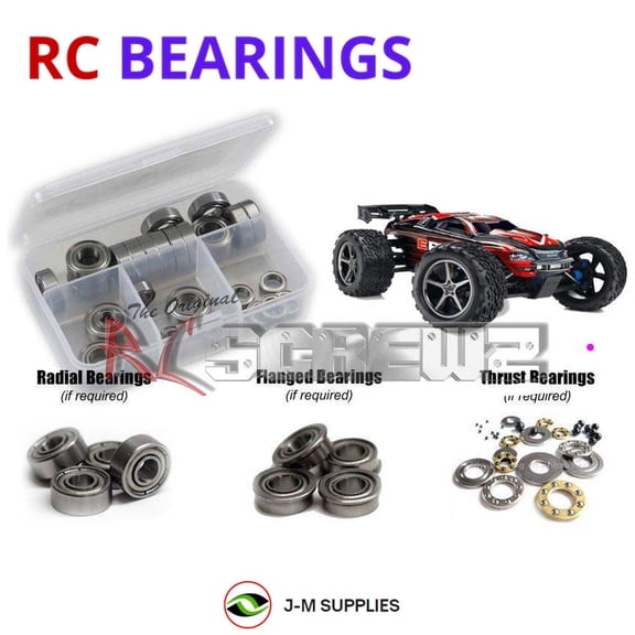 RCScrewZ Metal Shielded Bearing Kit tra063b for Traxxas E-Revo TSM Ed. 56087-3 RC MT | SET
