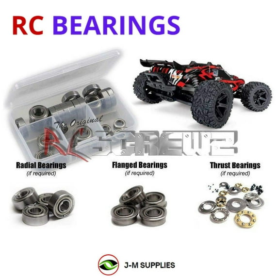 RCScrewZ Metal Shielded Bearing Kit tra087b for Traxxas Rustler 4x4 VXL #67076-4 RC Car | SET