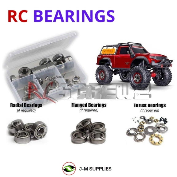 RCScrewZ Metal Shielded Bearing Kit tra111b for Traxxas TRX-4 Sport High Trail 1/10 (82044-4) | SET