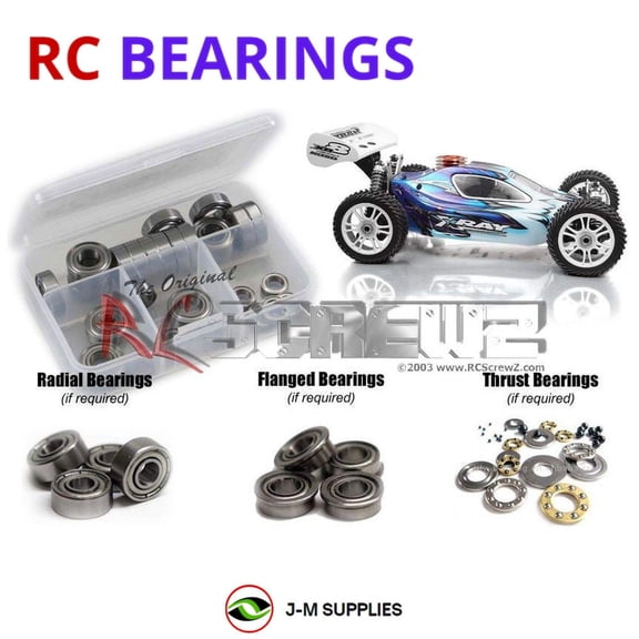 RCScrewZ Metal Shielded Bearing Kit xra028b for XRAY XT8 2017 #350203 RC Car | SET