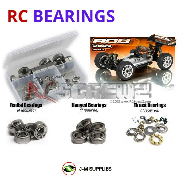 RCScrewZ Metal Shielded Bearing Kit xra029b for XRAY XB808 2009 Spec #350004 RC Car | PRO