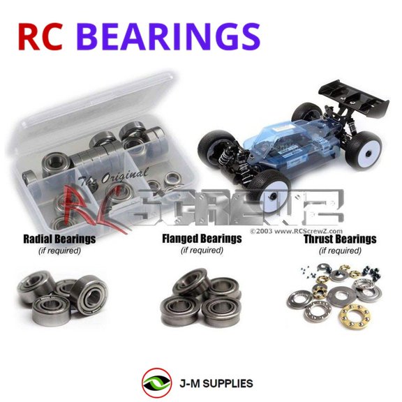 RCScrewZ Metal Shielded Bearing Kit xra047b for XRAY XB9e 1/8th #350151 RC Car | PRO