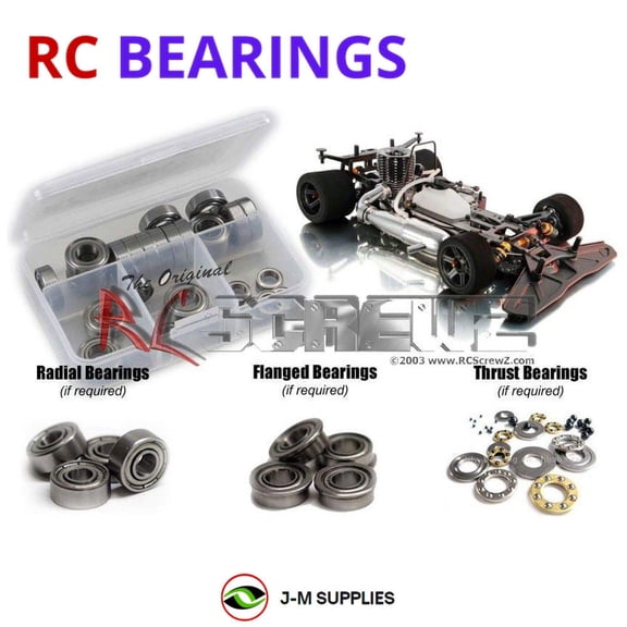 RCScrewZ Metal Shielded Bearing Kit xra055b for XRAY RX8 2014 #340003 RC Car | PRO
