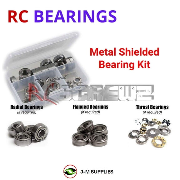 RCScrewZ Metal Shielded Bearing Kit xra059b for Team XRAY RX8 2016 1/8 Racing Car (#340004) | RCX