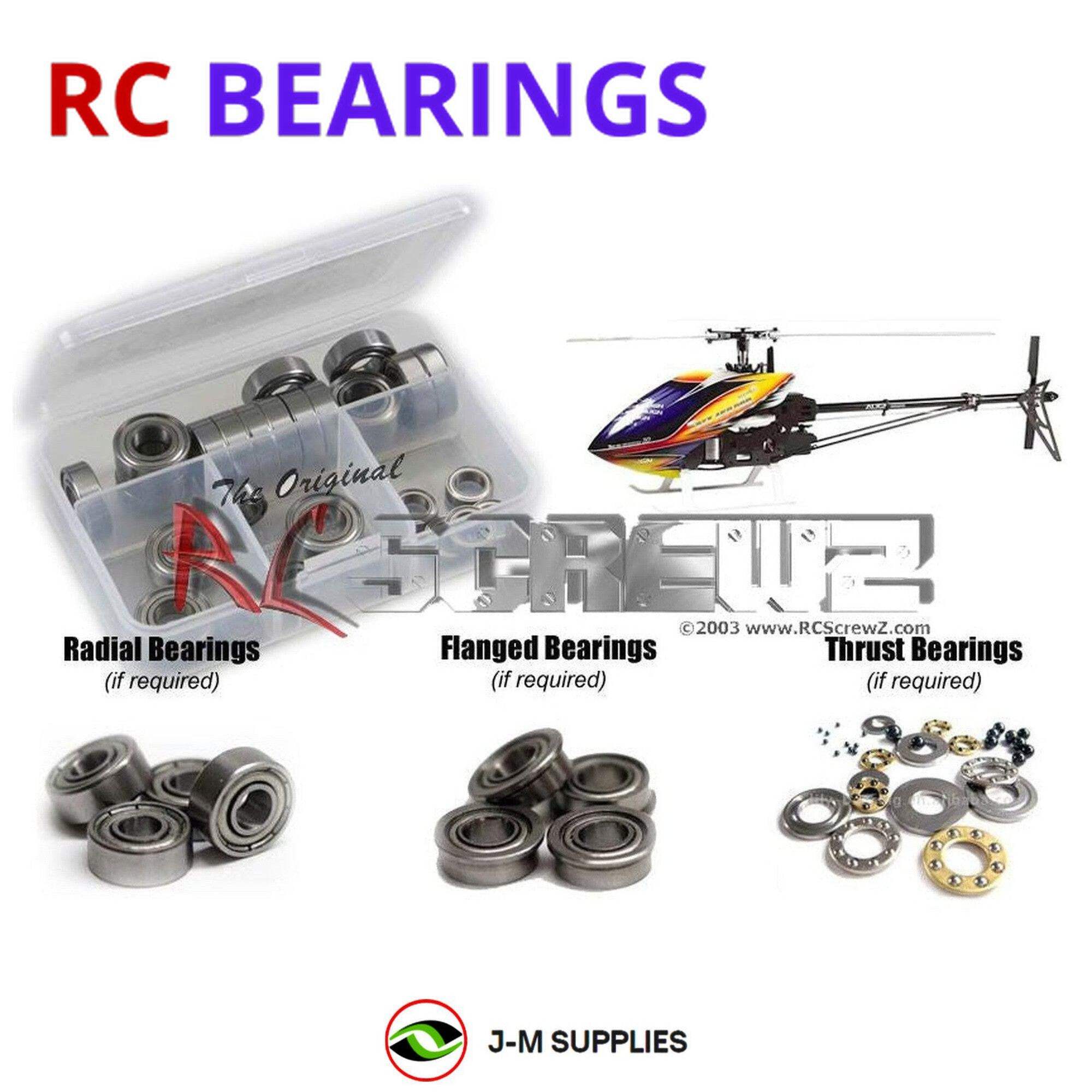 Kit Viti In Acciaio Inox RC Screwz Per Align T-Rex 450 Pro - RCZALG008, Prodotto USA